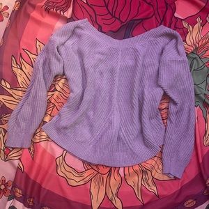 Taupe oversized large neck sweater